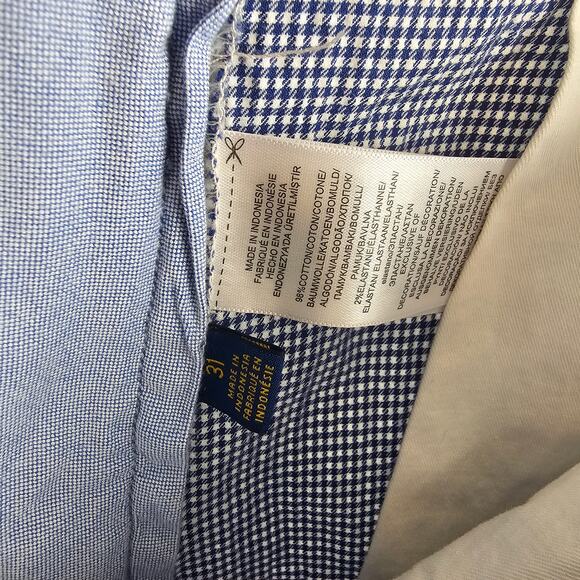 Polo Ralph Lauren Classic Fit Houndstooth Shorts 31 Stretch Cotton Modern - Picture 6 of 6